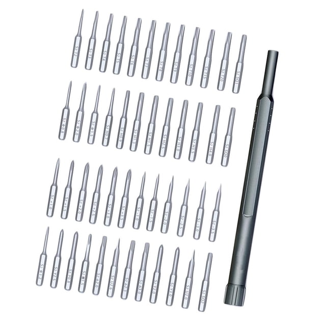 49x Destornilladores, Cabezales De De Precisión-ph000 / 00/; Sl1 / 2 / 3 / 4; / 5 T /4; / 6/8/10/15; / 2; U2,6; Y1; Soledad hardware de destornillador de acero