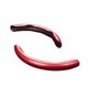 thumbnail image 2 of Funda para volante Riwesomey de coche Con patrón de fibra de carbono PVC rojo, 2 of 6