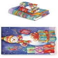 thumbnail image 2 of Dreamtimes Christmas Snowman Towel Set of 3, Highly Absorbent Soft Towels with Bath Towel, Hand Towel and Washcloth for Bathroom Hotel Gym Spa, 2 of 7