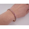thumbnail image 5 of 14K Multi Sapphire Tennis Bracelet Silver Gold Women Handmade Bracelet Anniversary Birthday Gift, 5 of 5