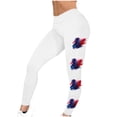 thumbnail image 3 of Vivianyo HD Women's Independence Day Yoga Patriotic Pants Fashion Casual 4Th Of July American Flag Print Leggings with Yoga Sport Elastic Slim Pants（All Colors and Sizes）, 3 of 5