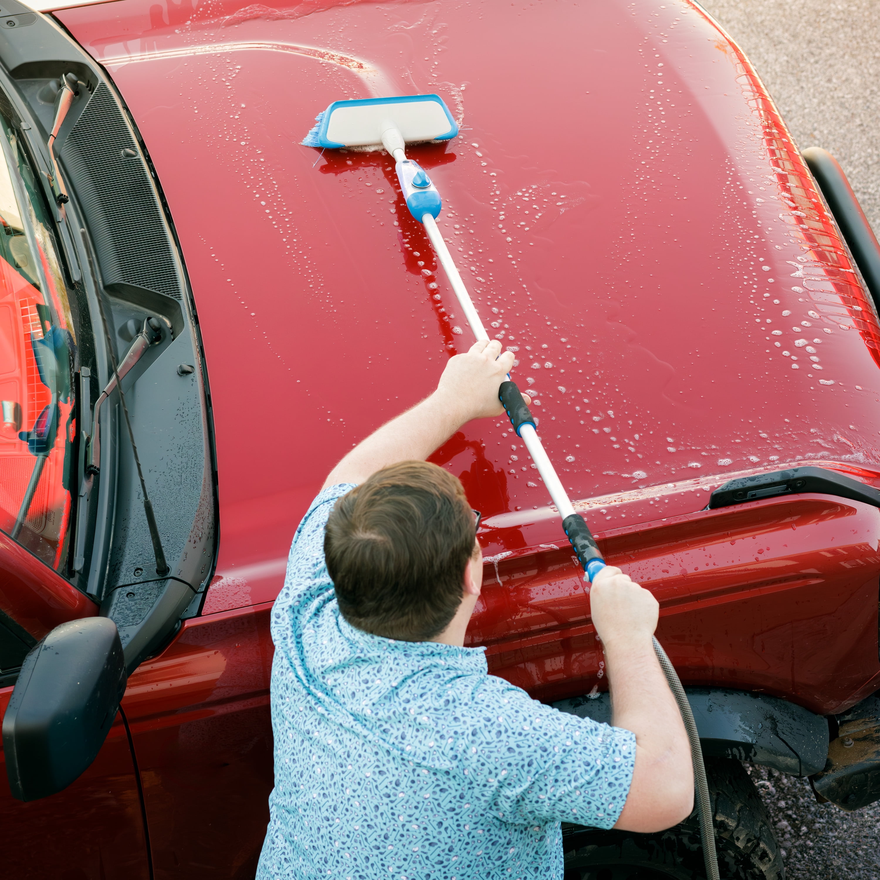 Auto Drive Car Washing Flow Through Brush with Soap Dispenser