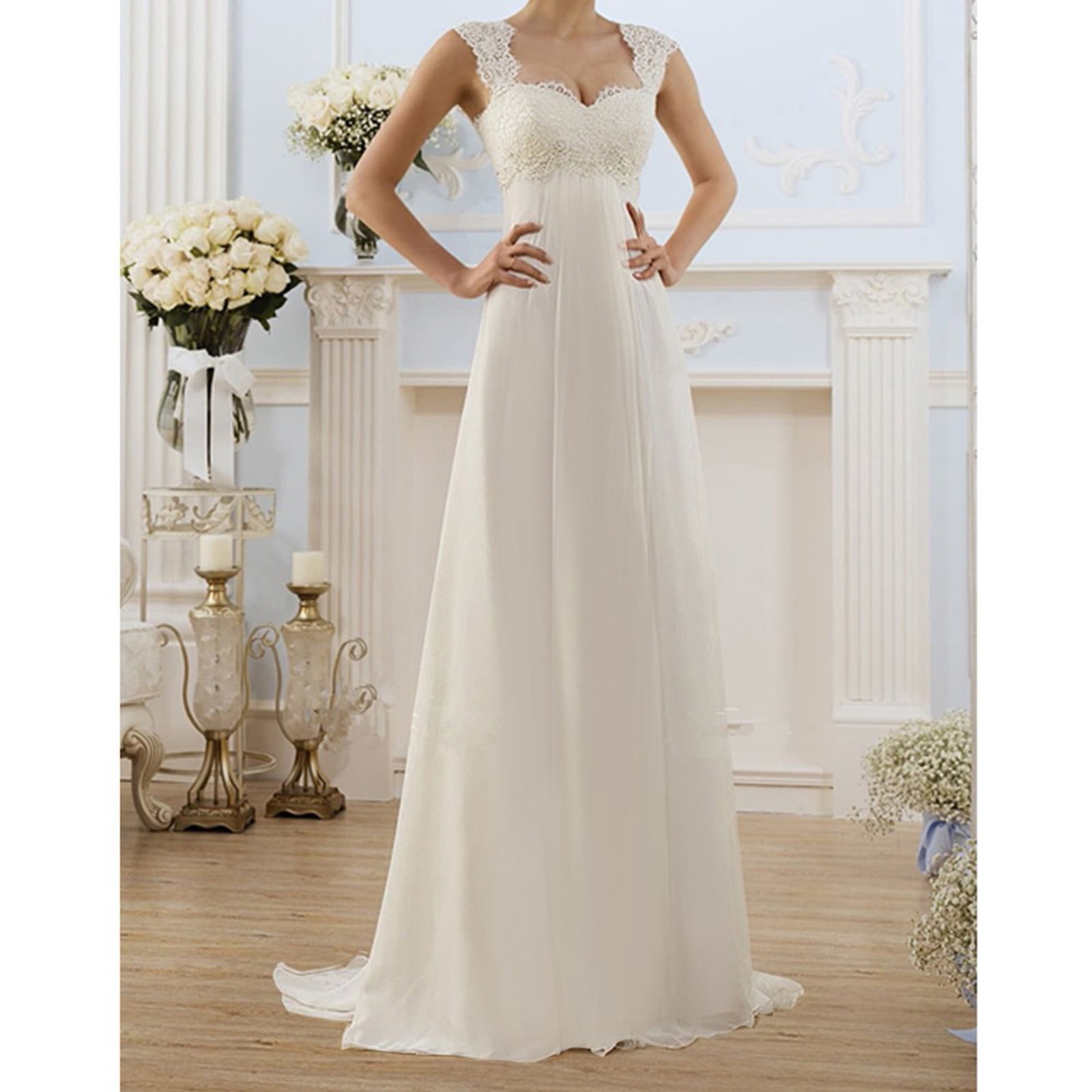 Usmixi Dresses for Women Wedding Guest Party Elegant Lace Plus Size ...