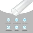 thumbnail image 3 of Acrylic Pipe Clear Rigid Round Tube 61mm ID 65mm OD 10" for Lamps and Lanterns, Water Cooling System, 3 of 6
