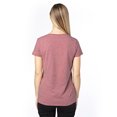 thumbnail image 2 of Ladies' Ultimate Short-Sleeve V-Neck T-Shirt - MAROON HEATHER - 2XL, 2 of 3