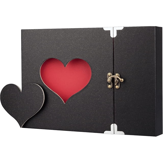 Álbum de fotos tradicional negro para álbumes de recortes, 24,5 x 18 cm, kit de libro de fotos con memoria de 30 páginas, álbumes de fotos para bebés, álbum de recortes de fotos para bodas, viajes, cumpleaños JM