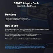 THINKCAR CAN FD Connector Adapter Cable: Compatible Replacement for THINKTOOL Scanner Diagnostic Equipment