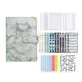 thumbnail image 2 of A6 PU Leather Notebook Binder Money Organizer for Budgeting Gray, 2 of 7
