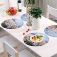thumbnail image 6 of Ryvnso Daisy Flowers Round Plate Mats Dining Table Placemat Set of 4 for Holiday Decoration, 6 of 7