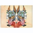 thumbnail image 1 of Metal Light Switch Plate Cover Cute Doberman Hipster Outfit Beige DOG022, 1 of 13