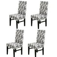 thumbnail image 1 of Stretch Chair Slipcovers Geometric Pattern Chair Seat Cover Protector for Dining Room Home Hotel Party Banquet, 1 of 8