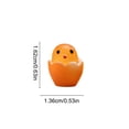 thumbnail image 3 of PpgejGEK 0.8in Mini Glow in The Dark Easter Chick Figurines Assorted Colors Plastic Baby Chicken Statues for Easter Egg Stuffers Garden Decor Party Favors, 3 of 6