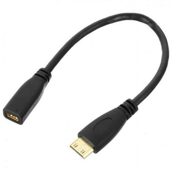 Chenyang CY Type D Micro HDMI v1.4 Socket Female to Type C Mini HDMI Male Convertor Adapter Cable 20cm Cable