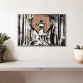 thumbnail image 2 of Elephant Stock Open Curtains Wall Art - Horizontal Canvas Wall Art - Living Room Wall Decor - People Canvas - Gray And Brown Decor - 12" x 8", 2 of 8