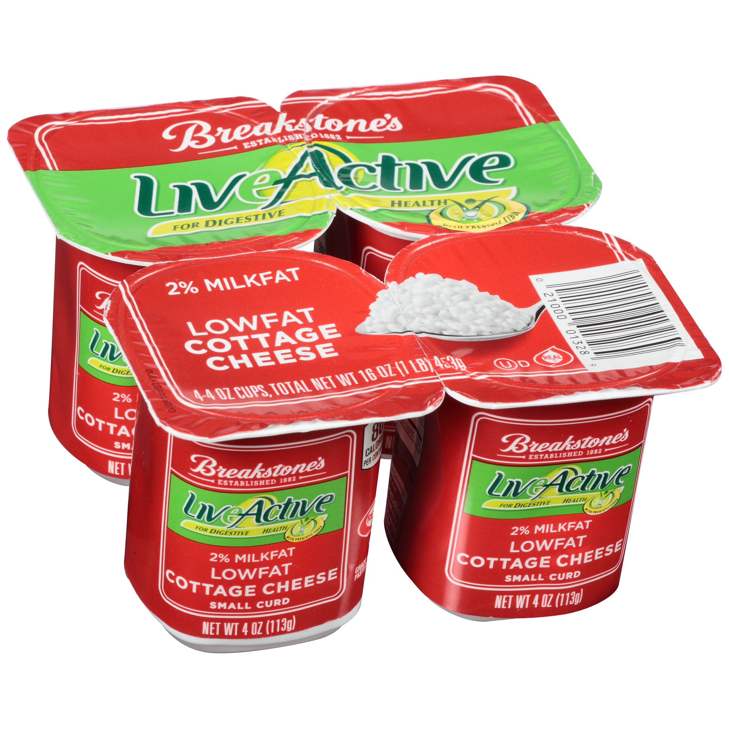 Breakstone S Live Active Low Fat Small Curd 2 Milkfat Cottage