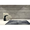 thumbnail image 3 of Ladole Rugs Durable Abstract Toronto Collection Casa Loma Turkish Micro Polyester Area Rug Carpet in Grey-Cream, 8x11 (7'10" x 10'5", 240cm x 320cm), 3 of 4