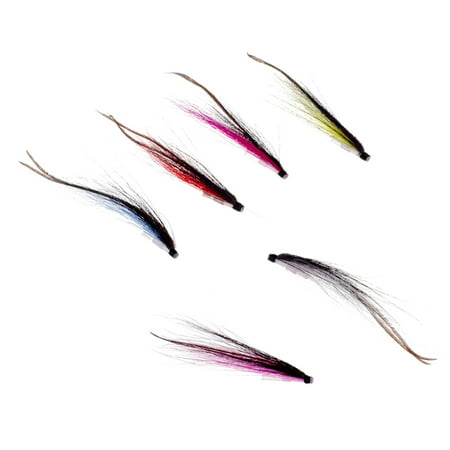 6Pcs TUBE Fly Fishing Saltwater Long Streamer Steelhead Salmon Musky Trout 25mm/50mm 25mm