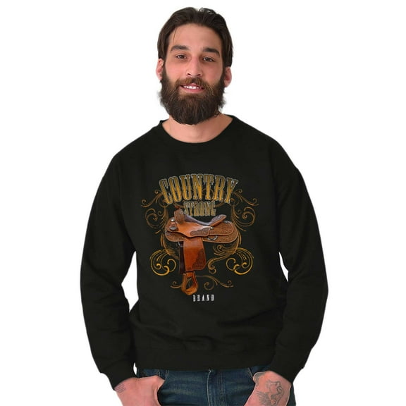 Country Strong Western Rodeo Cowgirl Sweatshirt for Men or Women Brisco Brands S