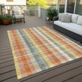 thumbnail image 6 of Addison Rugs Chantille Indoor/Outdoor Transitional Plaid Peach Washable Rectangle Rug, 8' x 10', 6 of 6
