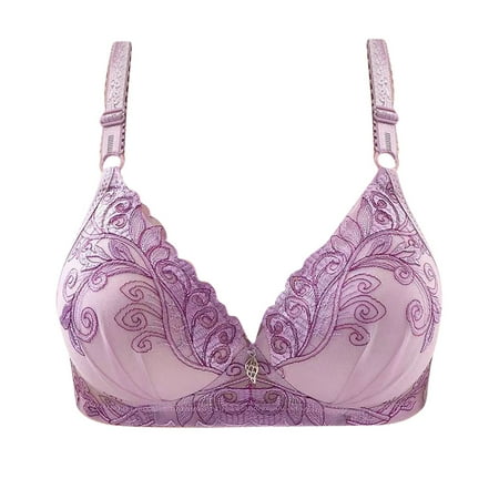 DJskiyers Women s Push up Bras Comfort Plunge Brassiere Breathable Everyday Bra Wireless Seamless Bralette