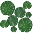 thumbnail image 1 of 4 Sizes Artificial Floating Plants Lotus Leaf Realistic Water Lily Pads For Home Garden Pond Pool8 Pack, 1 of 5
