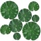 thumbnail image 1 of tamaños de plantas flotantes artificiales hoja de loto almohadillas de lirio de agua realistas para el hogar jardín estanque Pool8 Pack JFHHH pequeña, 1 of 5