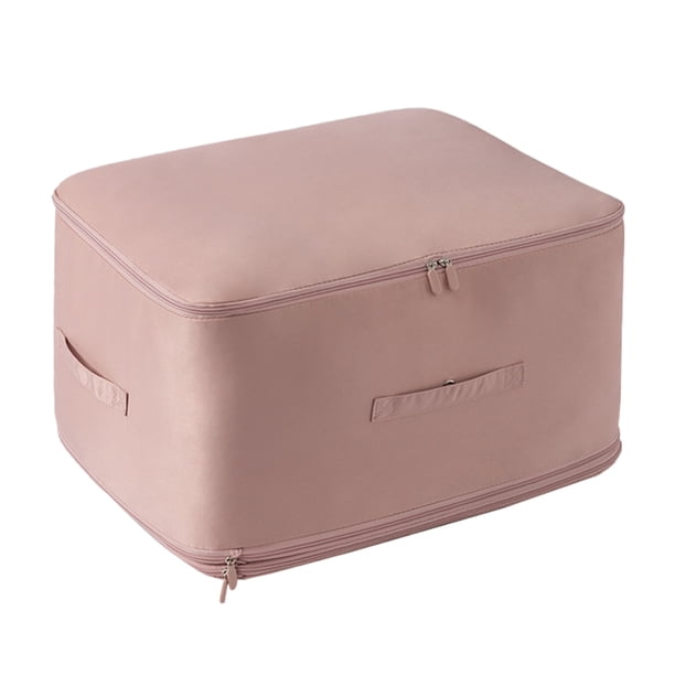 Bolsa de almacenamiento para edredones bolsa con soporte para edredón cremallera doble de gran capacidad para dormitorio en casa