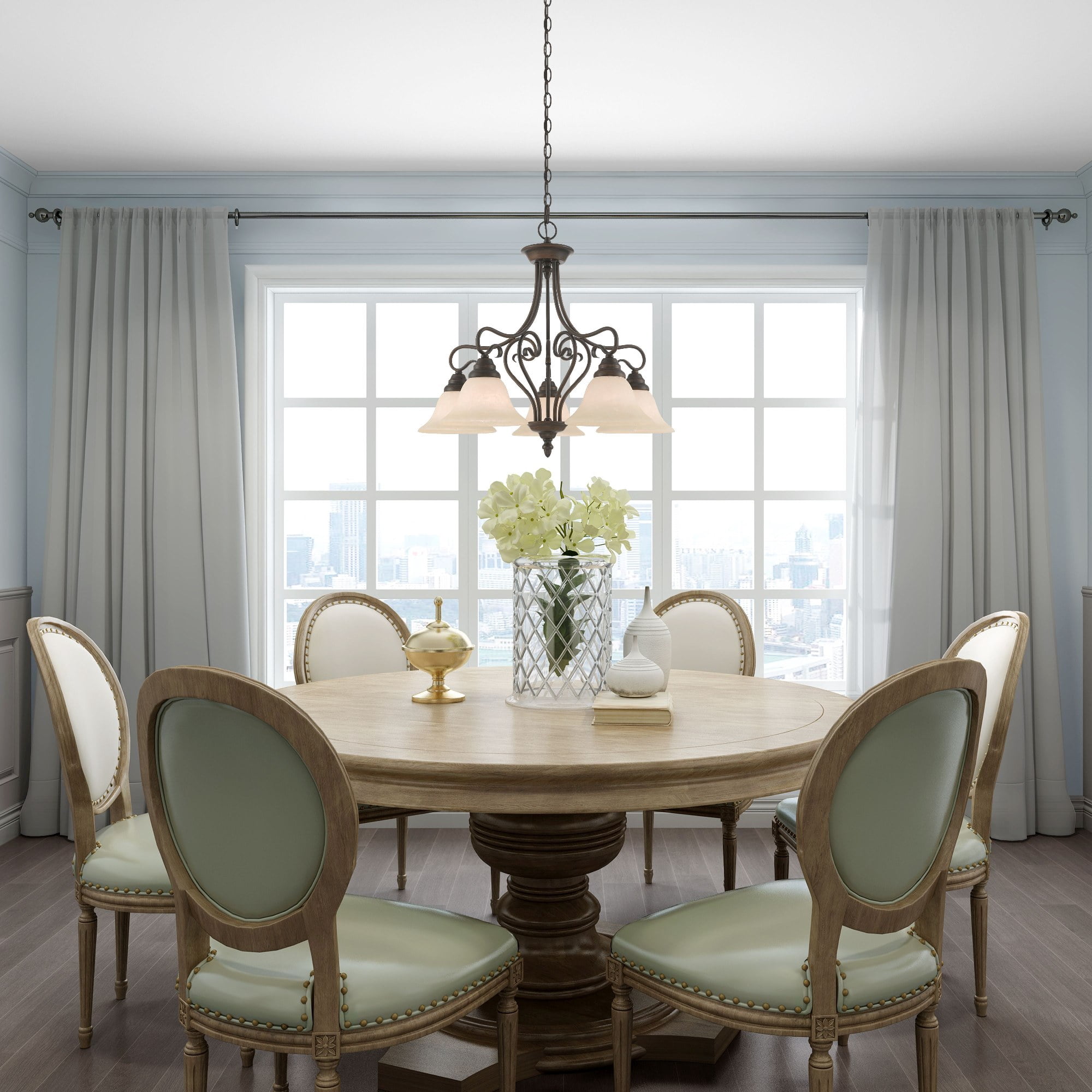 Livex Lighting Coronado Chandelier in Imperial Bronze
