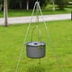 thumbnail image 1 of Olla Colgante para Acampar de Aleación de Aluminio, Olla para Cocinar Al Aire Libre, Olla para Sopa, Hervidor S Soledad Olla para colgar portátil para acampar, 1 of 7