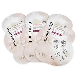 dearcloud Clearly Coquette Hydrocolloid Blemish Patches – Pimple Patches for Face, Blemish Support – Korean Skincare – Clearly Coquette (36 Count)