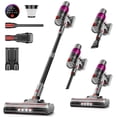 thumbnail image 6 of 16000Pa Cordless Wet/Dry Vacuum Mop, Self-Cleaning & Low Noise. 3 Modes, Multi-Angle Brush. Great for Floors, Rugs, Cars & Pet Hair. Black & White., 6 of 11