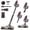 Black, variant on 16000Pa Cordless Wet/Dry Vacuum Mop, Self-Cleaning & Low Noise. 3 Modes, Multi-Angle Brush. Great for Floors, Rugs, Cars & Pet Hair. Black & White.