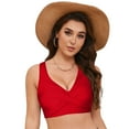 thumbnail image 4 of TOWED22 Women Full Coverage Bikini Top No Bottom Push up Swimsuits Top Sport Bra Bathing Suits Tops-Re01,XL, 4 of 9