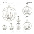 thumbnail image 5 of Livex Lighting - Milania - 8 Light Chandelier in Farmhouse Style - 28 Inches, 5 of 12