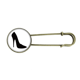 thumbnail image 1 of Broche de Metal Antiguo Unbranded Tacones Negros Silueta Patrón M, 1 of 3