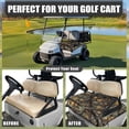 thumbnail image 4 of Whosucclay Tree Branch Camo Anti-Fade Golf Cart Seat Cover Anti-Slip for Club Car EZGO Yamaha Icon, 4 Front Pockets Golf Cart Seat Protector, 4 of 7