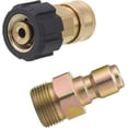 thumbnail image 3 of Pressure Washer Adapter, 9.5mm Quick Connect Kit, M22 14mm to M22, Metric Fitting 5000 PSI, 3 of 5