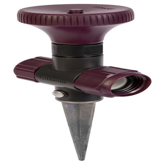 Gilmour 7005142 800 sq ft. Metal Spike Base Spot Sprinkler, Purple