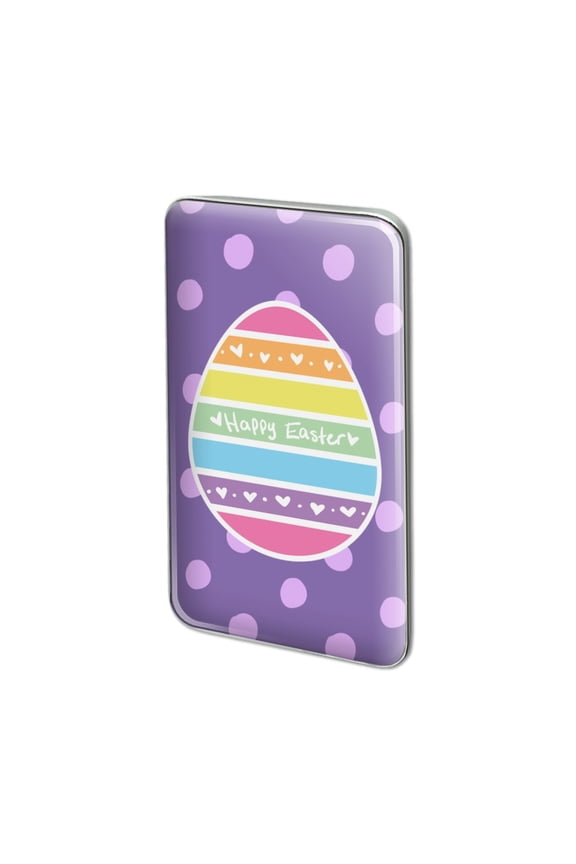 Cute Rainbow Happy Easter Egg Metal Rectangle Lapel Hat Pin Tie Tack Pinback