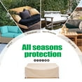 thumbnail image 3 of F&J Outdoors Waterproof Patio Sofa Cover 82"(W×39(D)×36/26"(H), 3 of 9