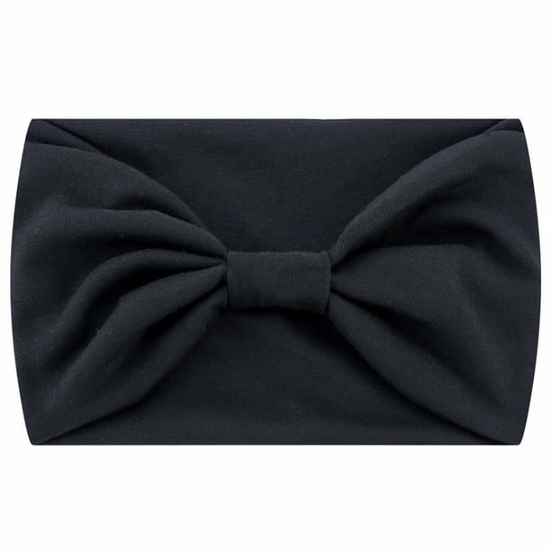Packs Diademas anchas para mujer - turbante de yoga africano boho negro, poliéster elastano, absorbe el sudor, elástico, para Yoga Running Workout