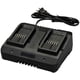 thumbnail image 1 of Cargador de Baterías de 20 V WORX WA3770 PowerShare Puerto Doble Indicador de Carga Completa con Cable Largo Negro WORX WA3770, 1 of 2