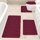 thumbnail image 5 of Juego de 4 alfombrillas de baño de espuma, suaves, absorbentes y antideslizantes, lavables a máquina y de secado rápido, para hogares y baños de invitados. Aestivo | Rojo | AESTIVO, 5 of 7