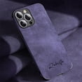 thumbnail image 4 of Funda personalizada coreana para iPhone 14 13 12 11 Pro Max, funda de lujo de piel de cordero con nombre personalizado, 13 14 Pro Max, regalos DIY, 4 of 4