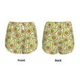 thumbnail image 3 of Gukieu Cute Avocado Print Women's Sports Shorts with Drawstring Elastic Waistband for Running, Yoga, Fitness-Large, 3 of 7