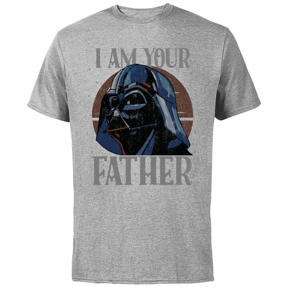 Star Wars Darth Vader I Am Your Father Retro - Short Sleeve Cotton T-Shirt for Adults - Customized-Athletic Heather