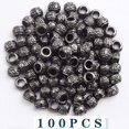 thumbnail image 6 of 100 Pieces Gun Black Rondelle Spacer Beads European Large Hole Beads Tube Column Loose Charm Beads Accessories for DIY Bracelet Necklace Earrings Jewelry Making, 6 of 7