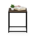 thumbnail image 4 of Furinno Camnus Side Table, Rustic Brown End Table with Metal Frame, Square Open Frame Night Stand, Bedside Table, Easy Assembly, for Living Room, Bedroom, Brown Walnut, 4 of 5