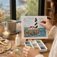 thumbnail image 4 of Sea Glass Art Kit Featuring Mosaic Glass Tiles with Tweezers and Adhesive, Mosaic Art Kits for Adults for Coastal Home Decorating, Sea Glass Decor for Beach Themed Gifts, 1Pc, 4 of 7