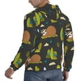 thumbnail image 3 of Bingfone Funny Sloths In The Forest Men'S Drawstring Hoodie Long Sleeve Pocket Sweatshirts-4x-Large, 3 of 9